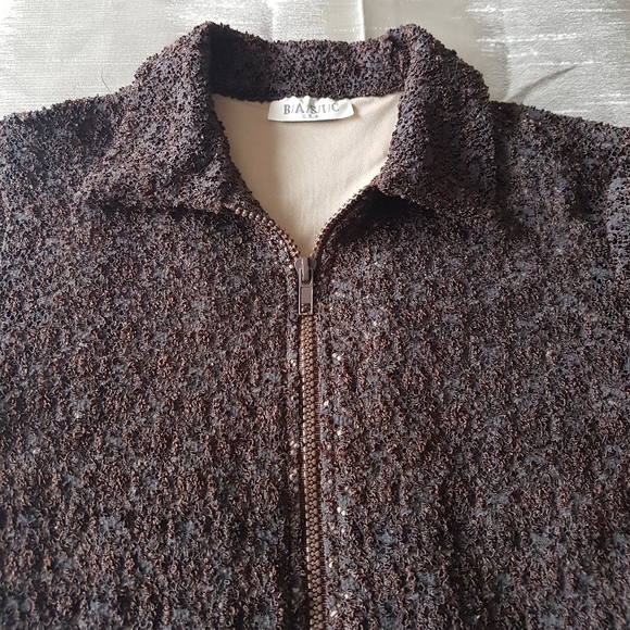 ⭐Vintage⭐Lace Brown Jacket - Picture 2 of 8